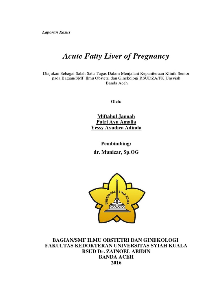 Acute Fatty Liver of Pregnancy | PDF