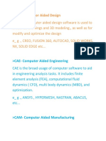 CAD - Computer Aided Design
