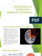 Introducción a La Petrología y Minerales Filonianos