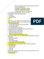 SOAL Methodologi Kedokteran