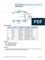 3.4.2.4 Packet Tracer - Configuring GRE