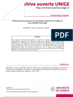 Artigo - Performance Assessment of A Simulation Model For PV Modules
