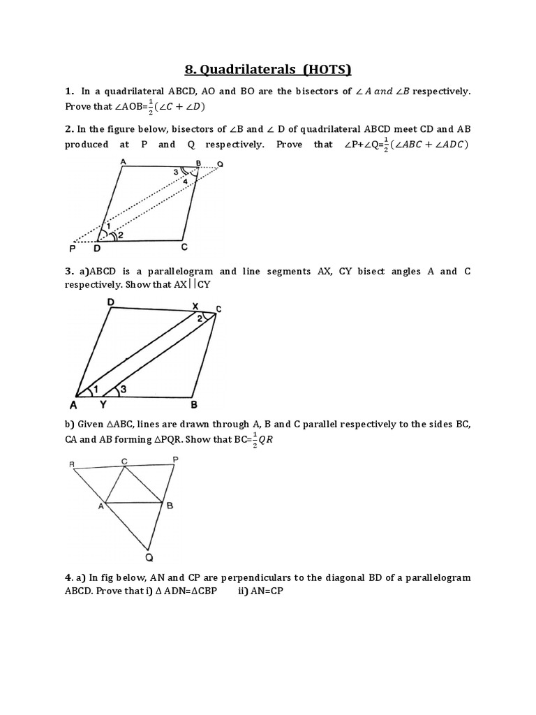 G-9 Chapter 8 Quadrilaterals | PDF | Polytopes | Classical Geometry