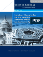 Evaluation of Fingerprint Card and Final Disposition Report Submissions by Military Service Law Enforcement Organizations