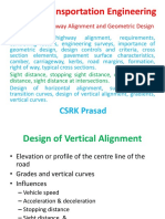 CE354: Transportation Engineering: CSRK Prasad