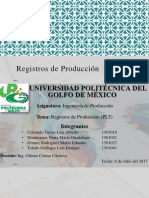 Registros de Produccion (PLT)