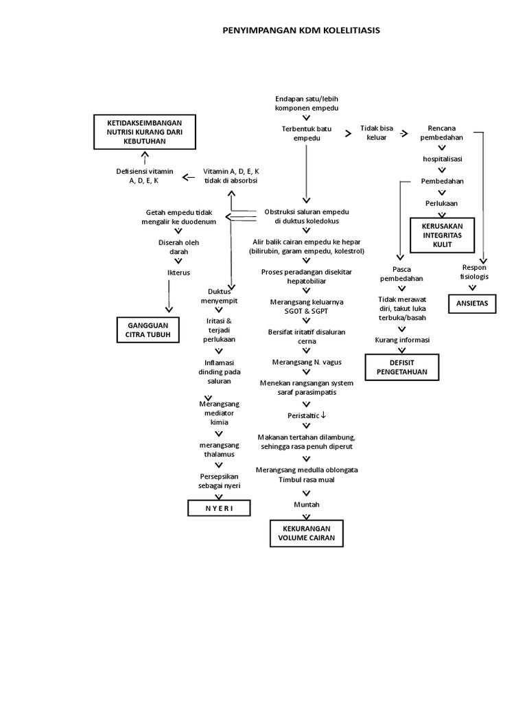 Penyimpangan KDM Kolelitiasis | PDF