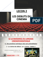 Lecon 2 - Debuts Du Cinema H4 (Griffith et la naissance du langage cinématographique)