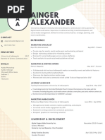 ainger alexander resume 2018