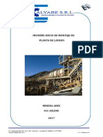 Informe de Inicio de Labores de Montaje