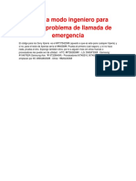 Entrar a Modo Ingeniero Para Reparar Problema de Llamada de Emergencia