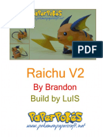 Raichu Letter Lined Shiny