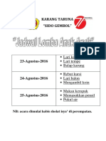 Jadwal Lomba