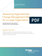Assessing Organization Change Management Maturity For A Large Organization
