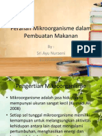 Peranan Mikroorganisme Dalam Pembuatan Makanan