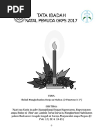 Tata Ibadah Natal Pemuda Gkps 2017