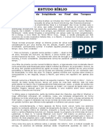 A Multiplicação Da Iniqüidade No Final Dos Tempos