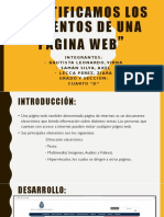 Identificamos Los Elementos de Una Página Web