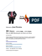 Ministério José Pereira - 10 Anos (2008 - 2018)