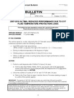 2007-2010 Altima - Reduced Performance Due To CVT Fluid Temperature Protection Logic PDF
