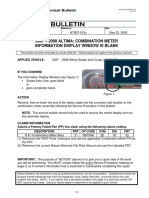 2007 - 2008 Altima Combination Meter Information Display Window Is Blank PDF