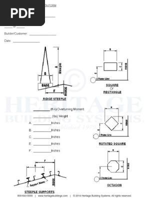 Slope Mounted Steeple FORM
