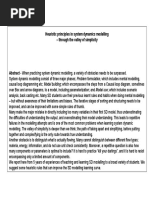 Heuristic Principles in System Dynamics Modelling