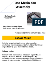 5 Bahasa Mesin Dan Bahasa Assembly