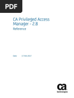 CA Privileged Access Manager - 2.8 - ENU - Reference - 20170217 PDF