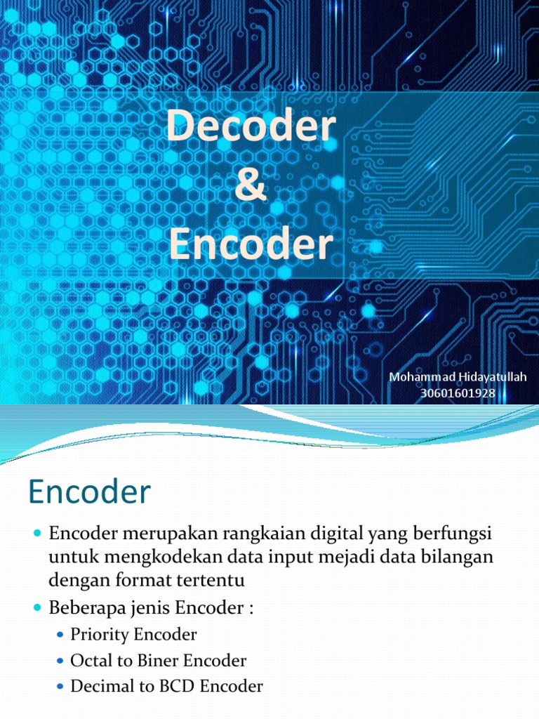 Encoder Dan Decoder | PDF