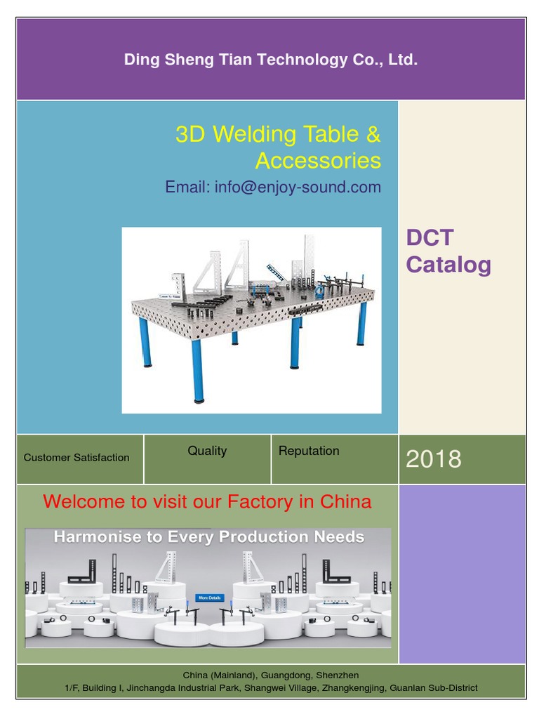 DCT 3D Welding Table Overview | PDF | Screw | Structural Steel