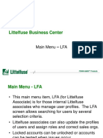 Littelfuse Business Center: Main Menu - Lfa