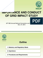 IMPORTANCE AND PROCEDURES OF GRID IMPACT STUDY