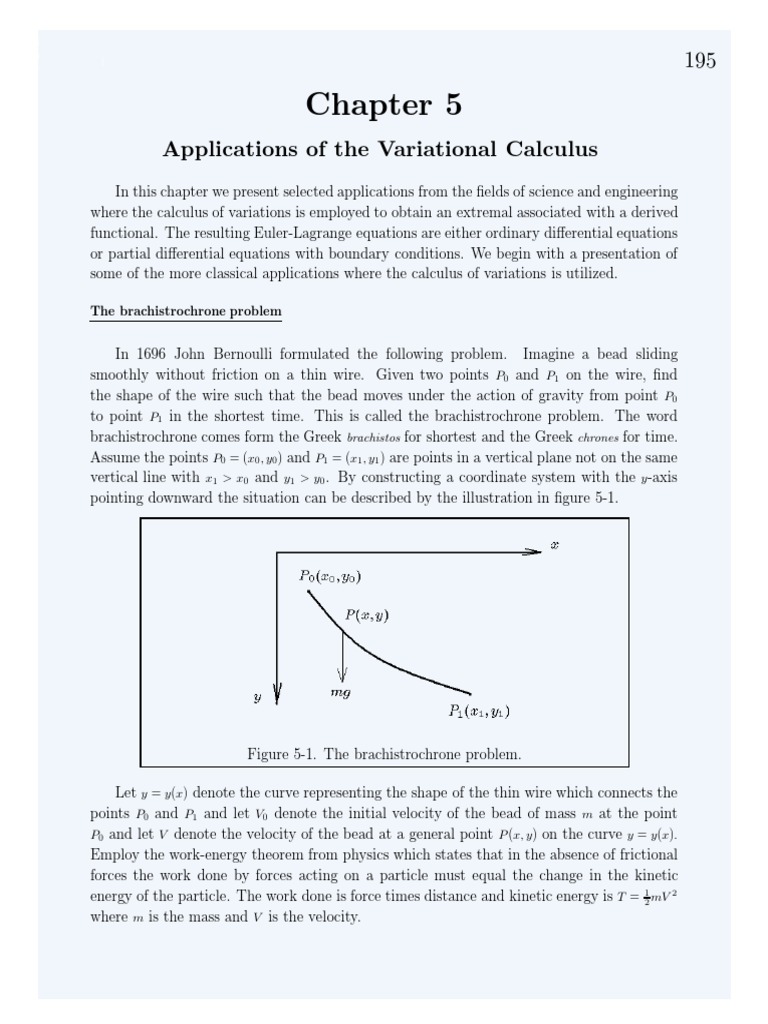 The Hanging Chain Problem PDF PDF Calculus Of Variations