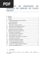 Contrato Cloud Backup SLA