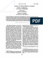 The Dimensions of Clinical Behavior Analysis: University