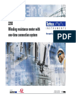 2293 Winding Resistance Meter With One-Time Connection System