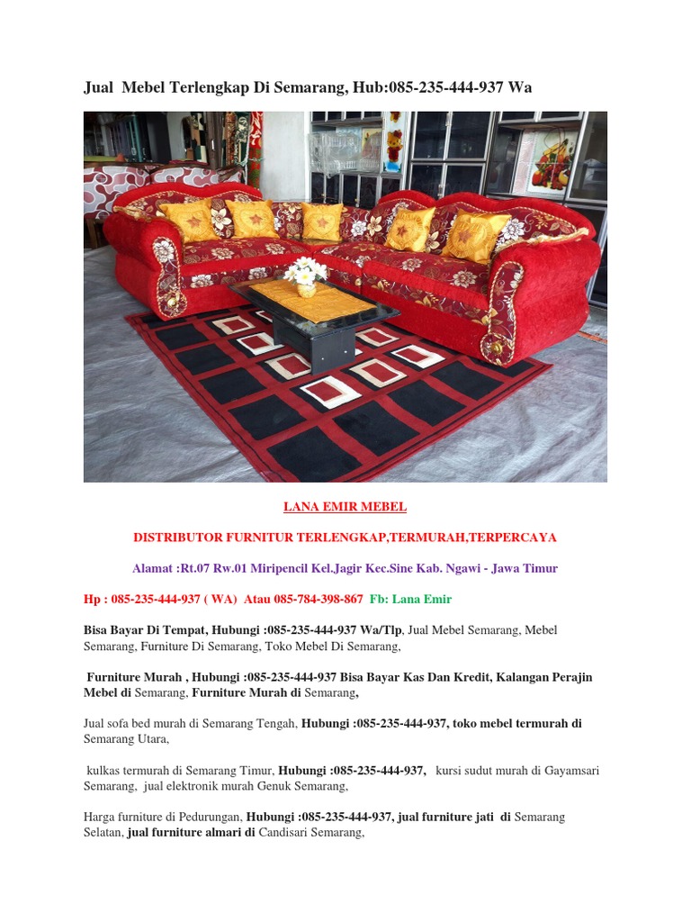 Toko Furniture Termurah Di Semarang Hub085 235 444 937 Wa