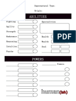 Human(Ish) CharacterSheet