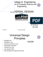 SNS College of Engineering: Universal Design