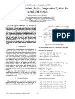 Modeling and Control Active Suspension System For A Full Car Model