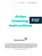 TSP133 Ardac Cleaning Instructions