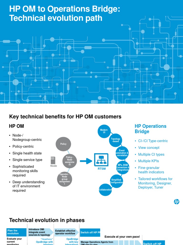 HP OM To Operations Bridge - Technical Evolution Path | PDF | Oracle ...