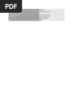 Connection Type IP Address Additional IP Address Default Gateway DNS Servers MTU