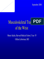 Musculoskeletal Trauma of The Wrist: September 2000