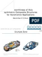 Crashworthiness of Axis Symmetric Composite Structures For Automotive Applications