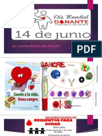 Charla DONANTE DE SANGRE