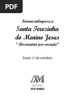 Novena santa Terezinha do menino Jesus 