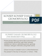 Konsep Dasar Geoformologi