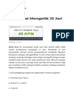 Bank Soal Mengetik 10 Jari - HTML